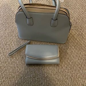 Sky blue purse